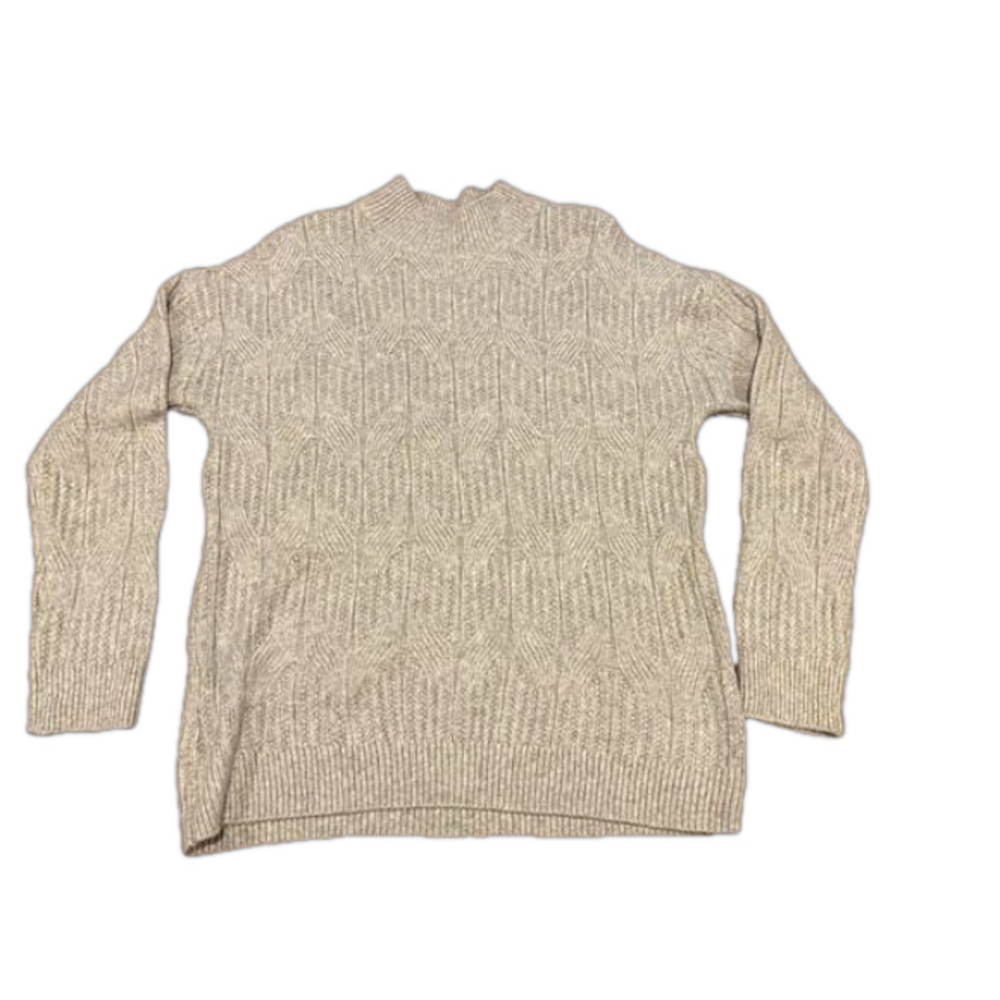Rick’s gray cable knit textured soft cozy cowl neck sweater size Medium
